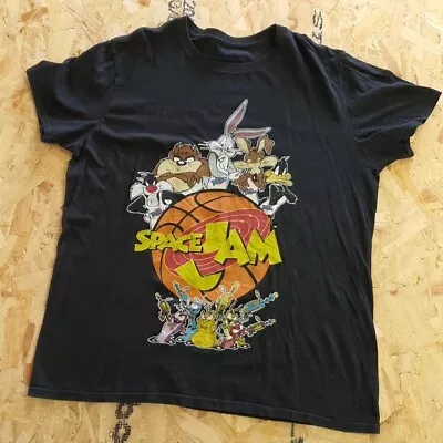 Buy Looney Tunes Graphic T Shirt Black Adult Large L Mens Space Jam Summer • 11.99£