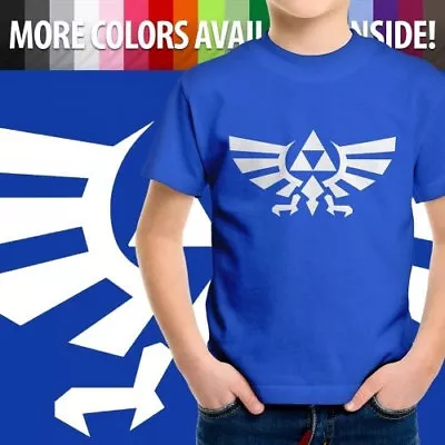 Buy Toddler Kids Youth T-Shirt Custom Gift Legend Of Zelda Triforce Wingcrest Crest • 9.92£