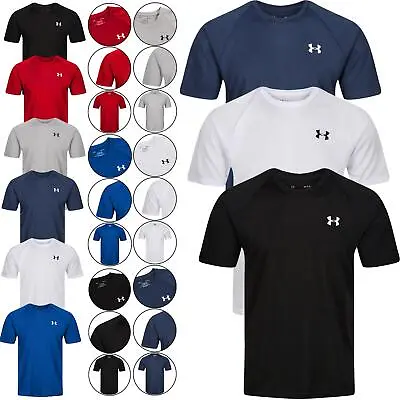 Buy Under Armour Mens T-Shirt Short Sleeve Gym Fitness Crew Neck Top Breathable New • 10.99£