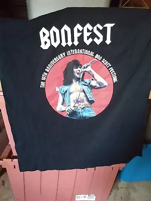Buy AC/DC Bonfest 2016 Tour T-shirt Size L Short Sleeve Dbl Side Bon Scott Festival  • 19.30£