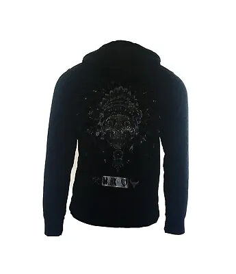 Buy Limited Edition Ring Spun Native American Death Valley Warrior Hoodie Black Sale • 24.99£