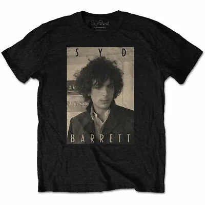 Buy SYD BARRETT -  Official Licensed - Unisex T- Shirt - Sepia  -  Black  Cotton • 16.99£