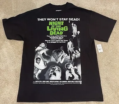 Buy Night Of The Living Dead Extra Large Black T-Shirt New With Tags George Romero • 8.03£