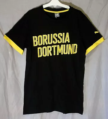 Buy Black Borussia Dortmund FC T-Shirt Tee Age 13-14 Years Puma  • 9.95£