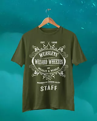 Buy Retro Weasleys' Wizard Wheezes T Shirt Est 1996 Diagon Alley Potter Harry Wizard • 9.77£