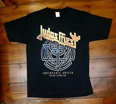 Buy Judas Priest -  Invincible Shield Tour Shirt  - Leeds 13/3/24 Size L • 19.95£