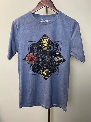 Buy Official Game Of Thrones GOT Blue Tee Shirt. Mens Small. • 6£