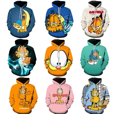 Buy Cosplay The Garfield Cute Animals 3D Hoodies Sweatshirts Jacket Coat Costumes • 13.80£
