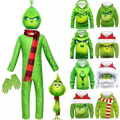 Buy Boy Girl 3D Print Hoodie Pullover Xmas Cosplay Jumpsuit Playsuit Costume 5-14Y^ • 15.82£