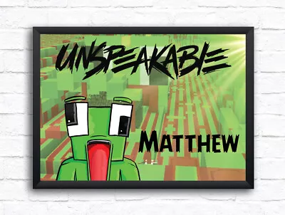 Buy Personalised Unspeakable Art Print Poster A4 - A1 Gift Merch Minecraft Gamer • 4.99£