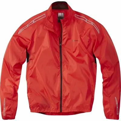 Buy Madison Pac-It Showerproof Gents Cycling Jacket - Red • 19.99£