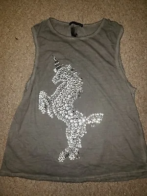 Buy Unicorn Diamante T Shirt Size 10 Atmospheres  • 5£