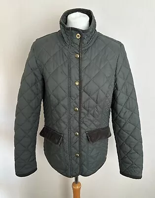 Buy FAB Joules Everglade Green Quilted Lined Moredale Jacket Size 14 VGC Cord Detail • 18.99£