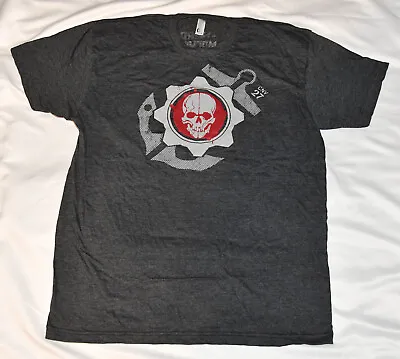 Buy NEW! GEARS OF WAR 3 Nerd Machine T-Shirt Dark Grey Large Crimson Omen GOW • 120.64£