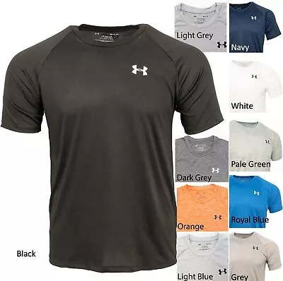 Buy Under Armour Mens T-Shirt Short Sleeve UA Gym Fitness HeatGear Crew Running New • 16.96£