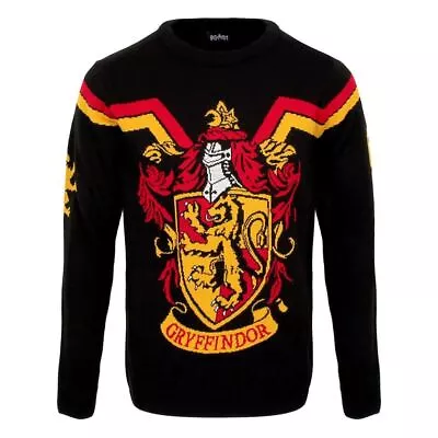 Buy Unisex Harry Potter Gryffindor Crest Knitted Christmas Jumper • 19.95£