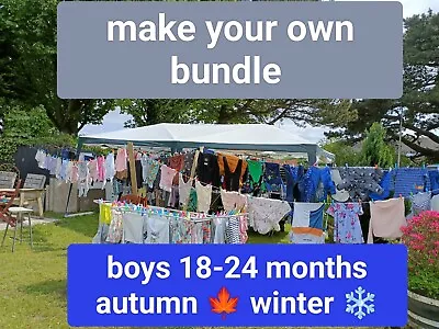 Buy 18-24 Months Boys Top Jumper Joggers Jeans Jacket Pj Autumn Winter Make A Bundle • 2.49£
