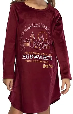 Buy Harry Potter Nightgown - I'd Rather Stay At Hogwarts This Christmas Pajamas XL • 23.67£