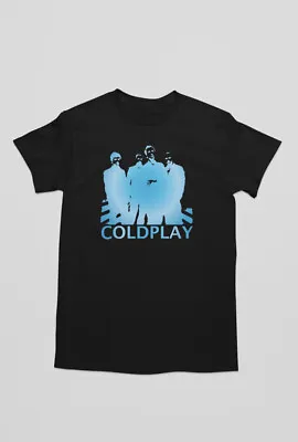 Buy Coldplay Band Graphic Print Black T-Shirt Message For Sizes S/XL • 13.99£