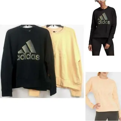 Buy Adidas Womens Glam-Logo Sweatshirt Choose Size & Color New • 19.21£