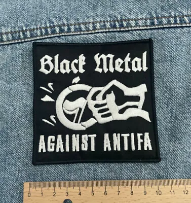 Buy Black Metal Against Antifa Aufnäher / Patch | Heavy Metal Sammlung Battle Jacket • 9.27£