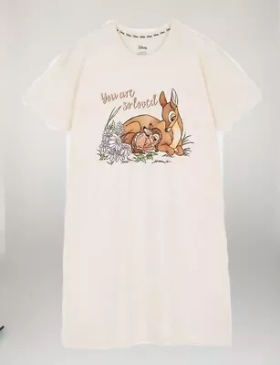 Buy Disney Bambi Pyjama Maternity Nightdress UK Size 4-20 2XS-XL • 20.99£