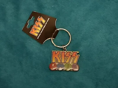 Buy Kiss - Logo's  Enamel Metal Keyring (new) Official Band Merch • 6.99£