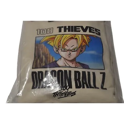 Buy 100 Theives Dragon Ball Z Gohan Hoodie Bone Color Sz XL NWT • 125.47£