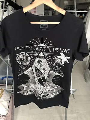 Buy Mens O’Neill From The Grave To The Wave Black Slim Fit T Shirt Top Size Small!! • 4.99£