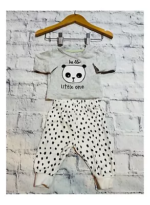 Buy Baby Boys 0-3 Months Clothes Cute Panda Pyjamas *We Combine Postage* • 2.69£