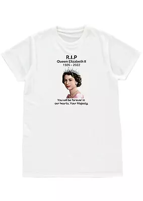 Buy Her Majesty Queen Elizabeth Ii Rip 1926-2022 Mens Womens Unisex T-shirt Gift M L • 12.99£