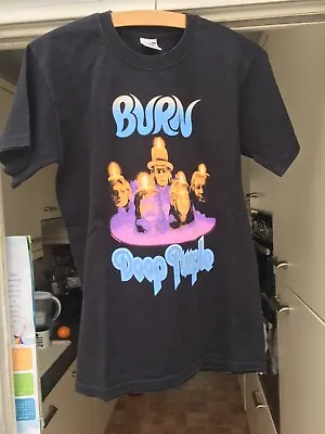 Buy Deep Purple - Burn - T-Shirt - Small - Fruit Of The Loom • 4.50£