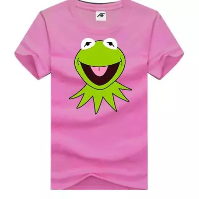 Buy Girls Kermit The Frog Funny Printed Kids Adults Cartoon T-Shirts Round Neck Tees • 9.98£