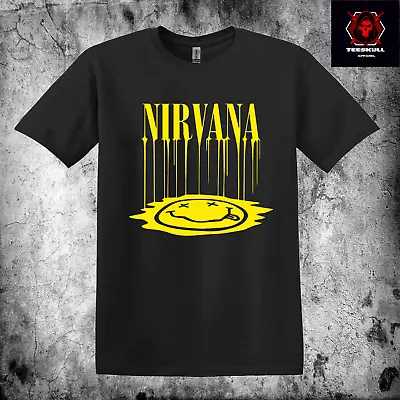 Buy Nirvana Smiley Face Melts Heavy Cotton Unisex Heavy Cotton T-SHIRT S-3XL 🤘 • 23.73£