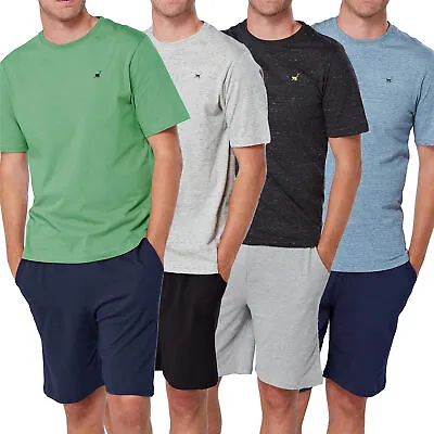 Buy Mens Pyjamas Shorty Short Sleeve Set Nightwear Pjs Loungewear Cotton Size S-4XL • 11.99£