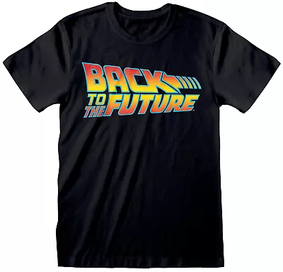 Buy Back To The Future Logo Black T-Shirt OFFICIAL • 14.89£