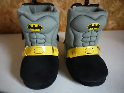 Buy Kids Batman Foam Slippers DC Comics Warner Bros Superhero Size M 7/8 • 6.42£