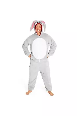 Buy Looney Tunes Adult Unisex Bugs Bunny All In One Pyjama With 3D Hood Long Sleeved • 25.49£