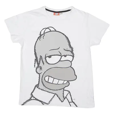 Buy THE SIMPSONS Homer Simpson Mens T-Shirt White M • 8.48£