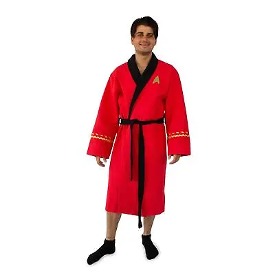 Buy Star Trek: The Original Series Waffle-Weave Cotton Adult Robe Red Operations • 70.27£