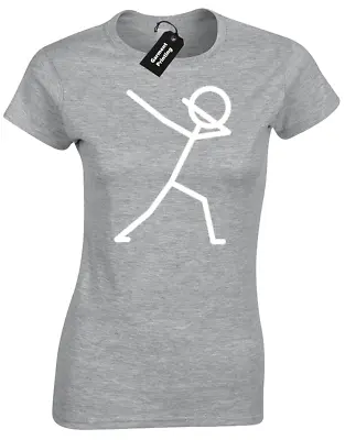 Buy Stickman Dabbing Ladies T Shirt Tee Funny Dab Cute Cool Design Meme • 7.99£