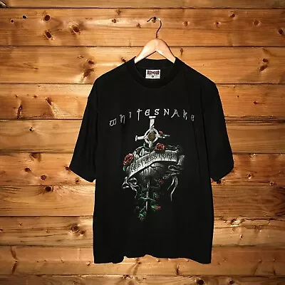 Buy 1997 Whitesnake Restless Heart World Tour Band Redwood T Shirt Tee Mens Size XL • 79.99£