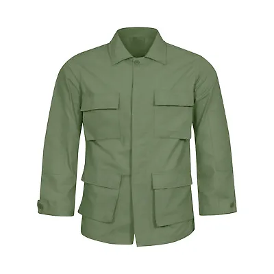 Buy Army Jacket Original US BDU Combat Lightweight Coat Ripstop Cotton Uniform Olive • 39.99£