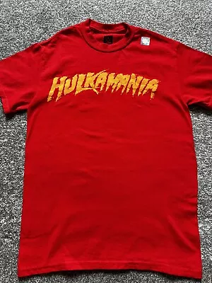 Buy Genuine WWE Wrestling Red Hulk Hogan Hulkamania Classic T-Shirt Small Men’s Size • 14.99£