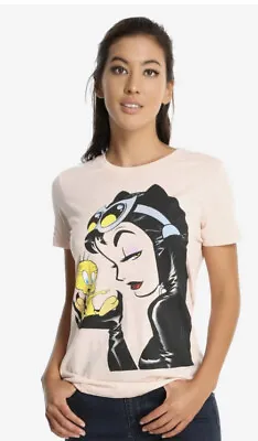 Buy NEW*BoxLunch*T-Shirt*CATWOMAN*TWEETY* Looney Tunes*Justice League*Womens*LG* • 11.52£