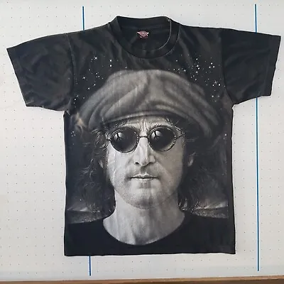 Buy Vintage Rock Eagle John Lennon T-shirt Single Stitch Double Sided Size M VGC • 17.95£