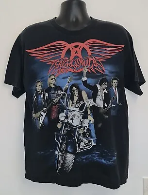 Buy Aerosmith Double Sided T Shirt Size Large Rock Band  • 35£