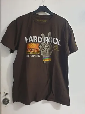 Buy Hard Rock Cafe Memphis John Lennon Artist Spotlight No Hunger T Shirt Size L • 2.99£