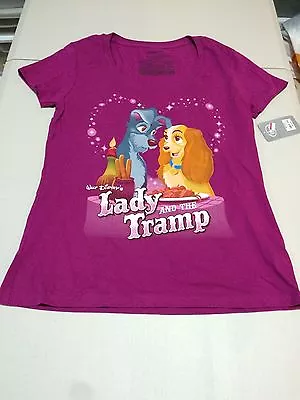 Buy NWT Disney STore Lady And The Tramp Women Tee Shirt Size Small • 18.92£