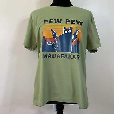 Buy Short Sleeve Graphic Tee -  Pew Pew Madafakas  (Various Sizes) • 23.66£